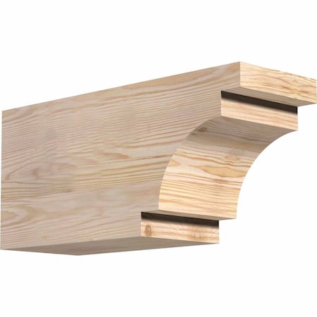 Ekena Millwork Mediterranean Rough Sawn Rafter Tail, Douglas Fir, 6"W x 8"H x 18"L RFT06X08X18MED00RDF